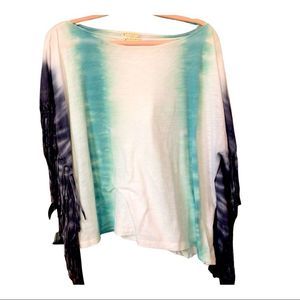 *HOST PICK* Free people movement fringe tie-dyed tunic NWOT S: M